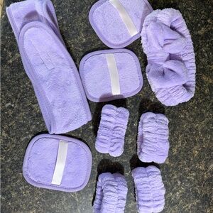 Lavender Spa Headband and Makeup Remover Pad Set